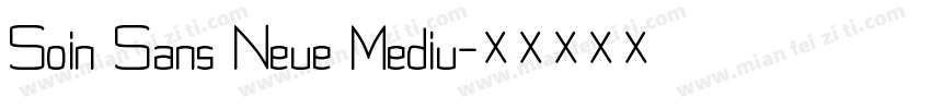 Soin Sans Neue Mediu字体转换